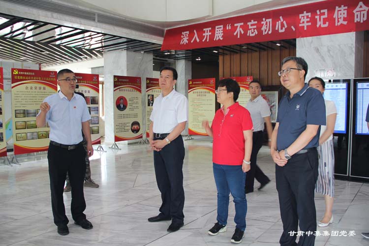 甘肅省委組織部副部長馬振亞一行蒞臨集團公司黨委調(diào)研企業(yè)黨建工作